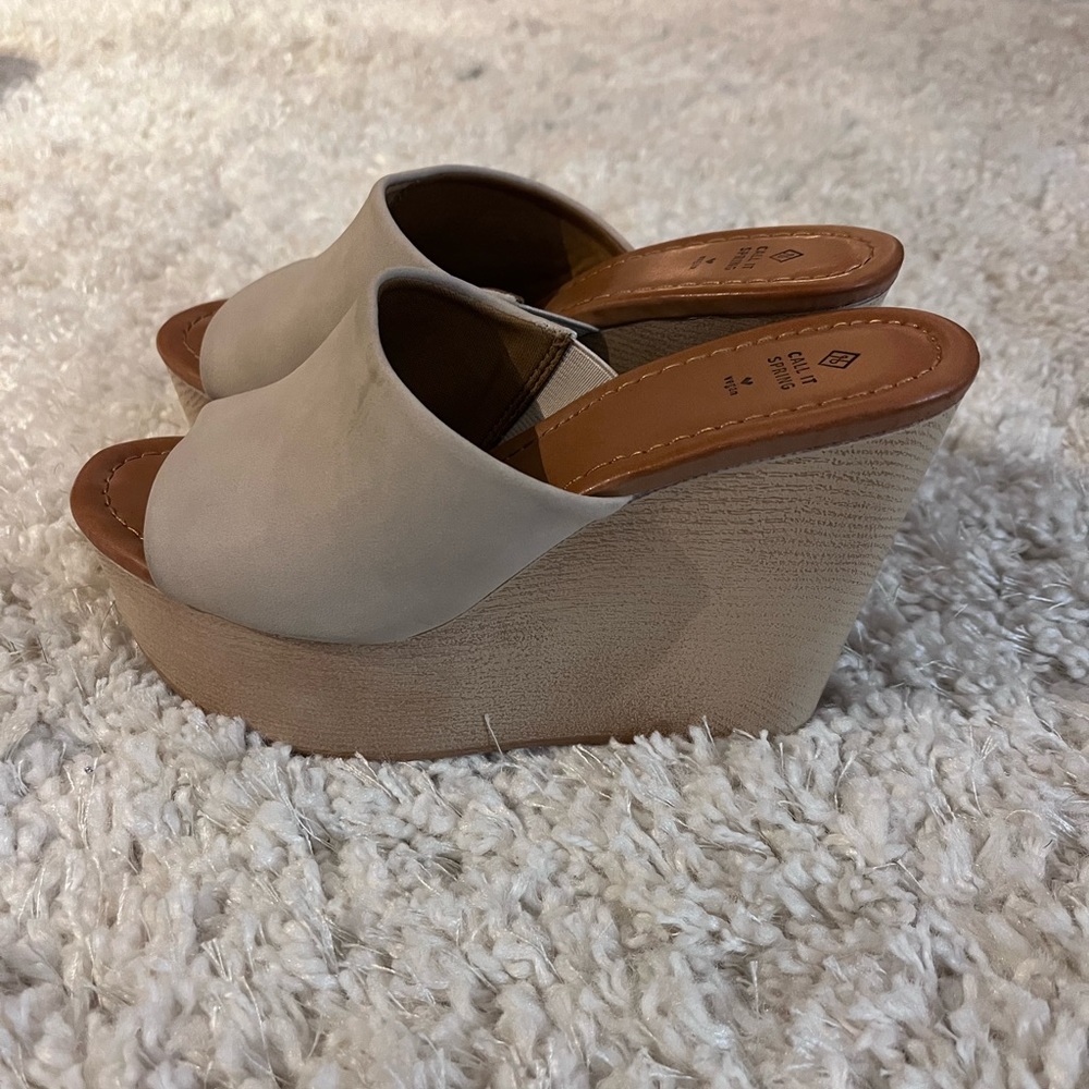 Beige Wedges - image 3